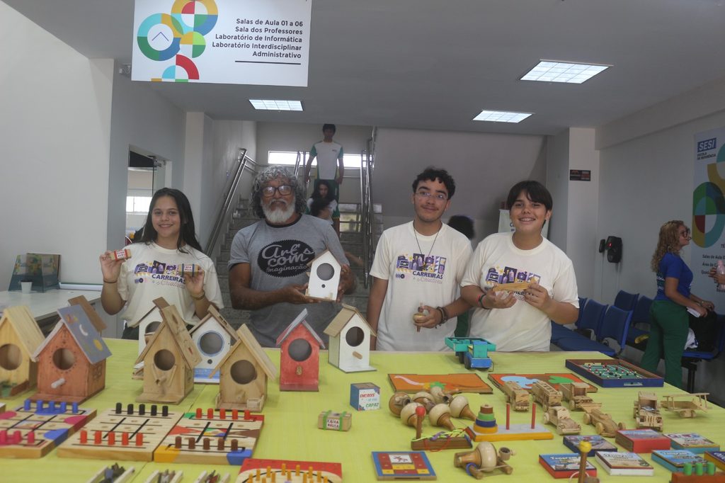 SESI-RN transforma madeira em criatividade e aprendizado com oficina de Marcenaria Criativa